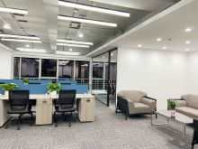 观音桥核心商圈协信中心200平办公室出租精装修带家具