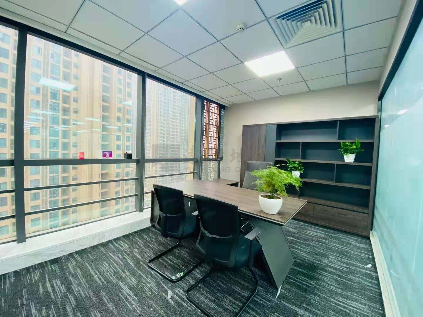 高新站茂业中心精装360平办公室出租写字楼